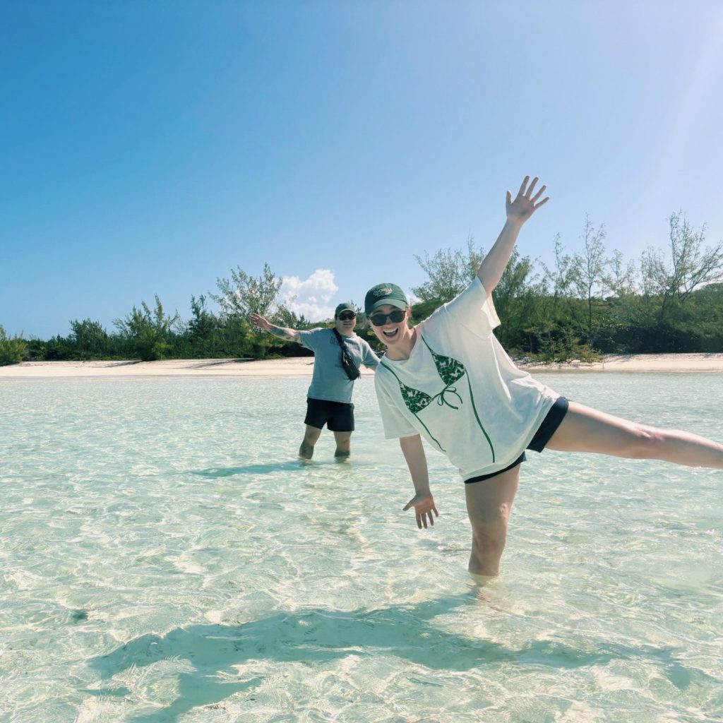 Star pose at The Flats